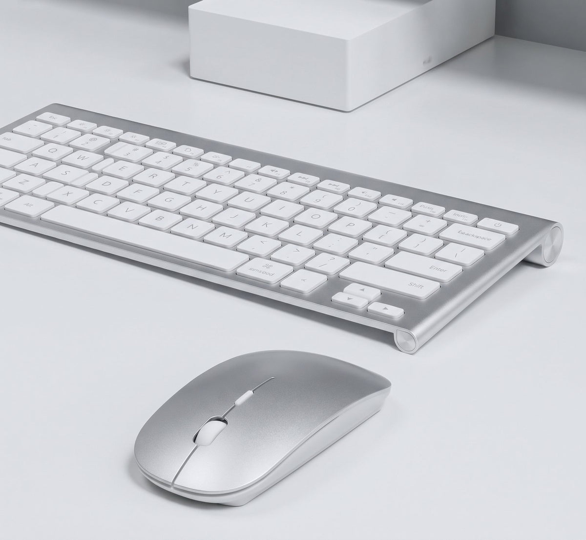 Ultra-Slim Wireless Keyboard and Mouse Combo - Rechargeable