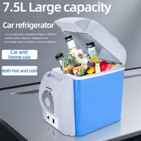 Portable 7.5L Car Refrigerator - Dual-Purpose Cooler & Warmer