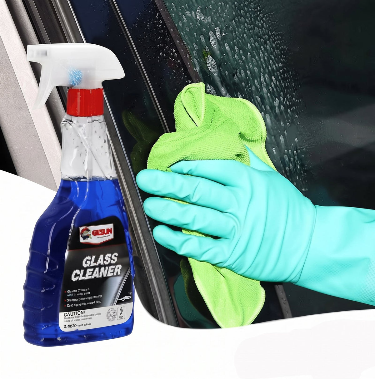Car Glass Cleaner 500ml - Streak-Free Anti-Fog