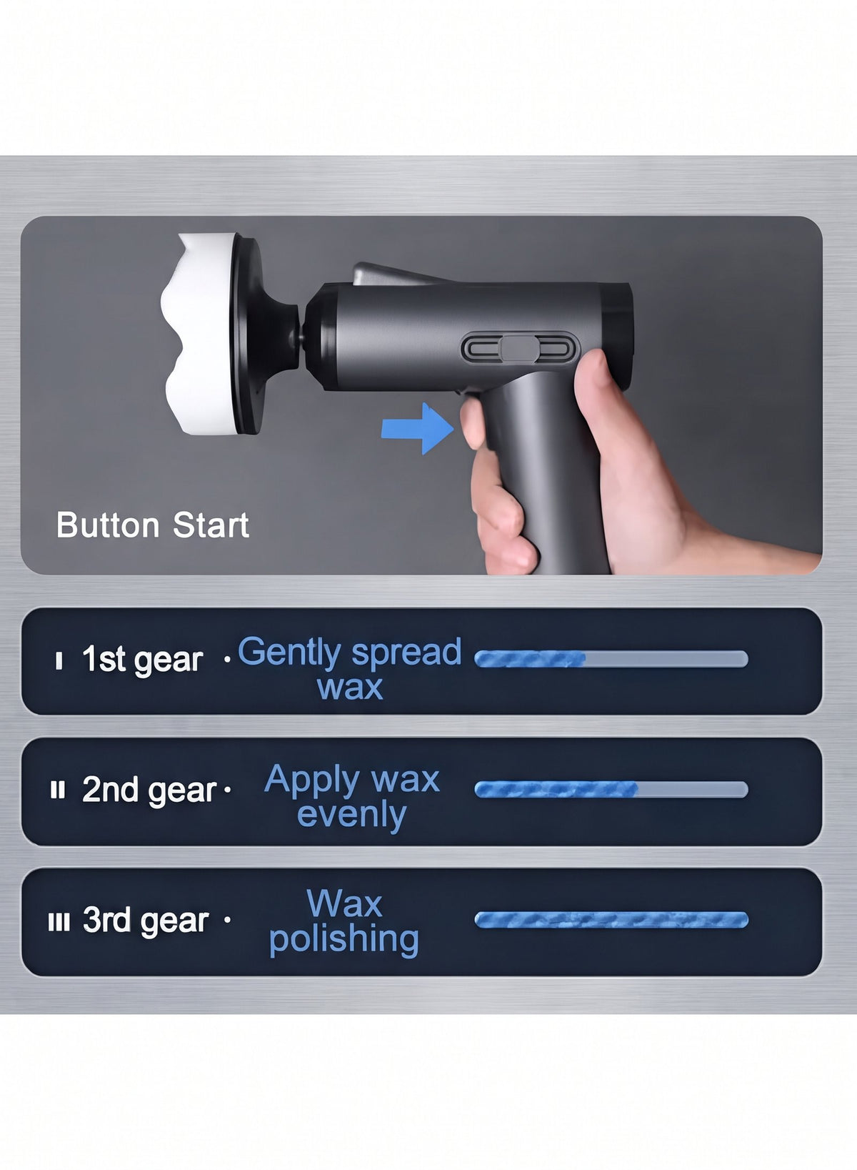 Cordless Portable Car Polisher & Waxing Machine