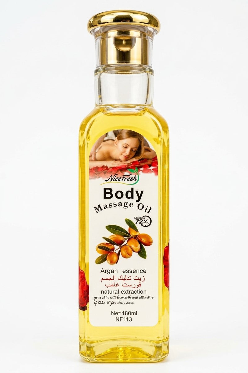 NiceFresh Argan Body Massage Oil 180ml