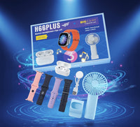 3-in-1 Smart Watch Set with Wireless Earbuds and Mini Fan