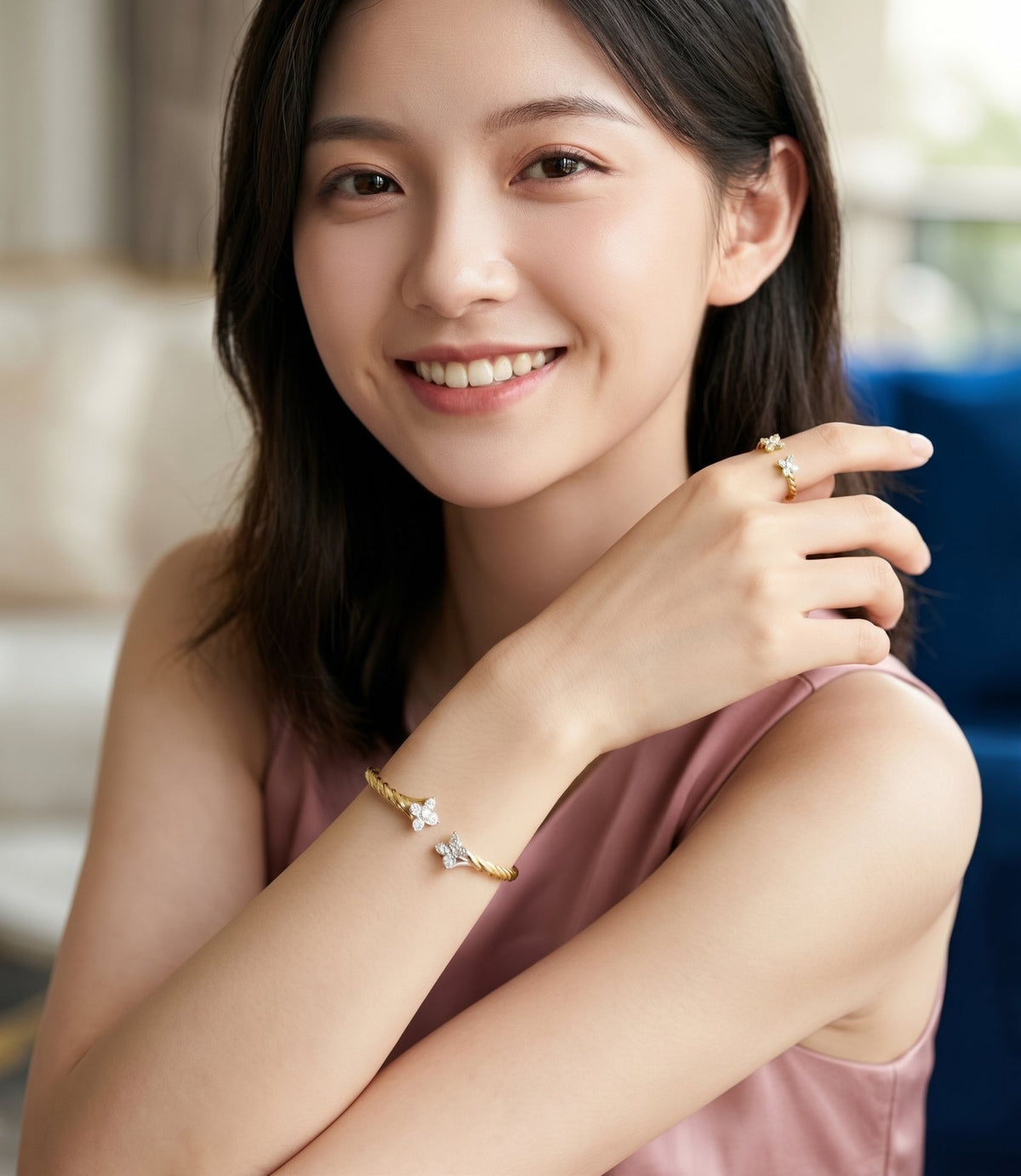 Turquoise Luxe Band Kada Set