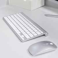 Ultra-Slim Wireless Keyboard and Mouse Combo - Rechargeable