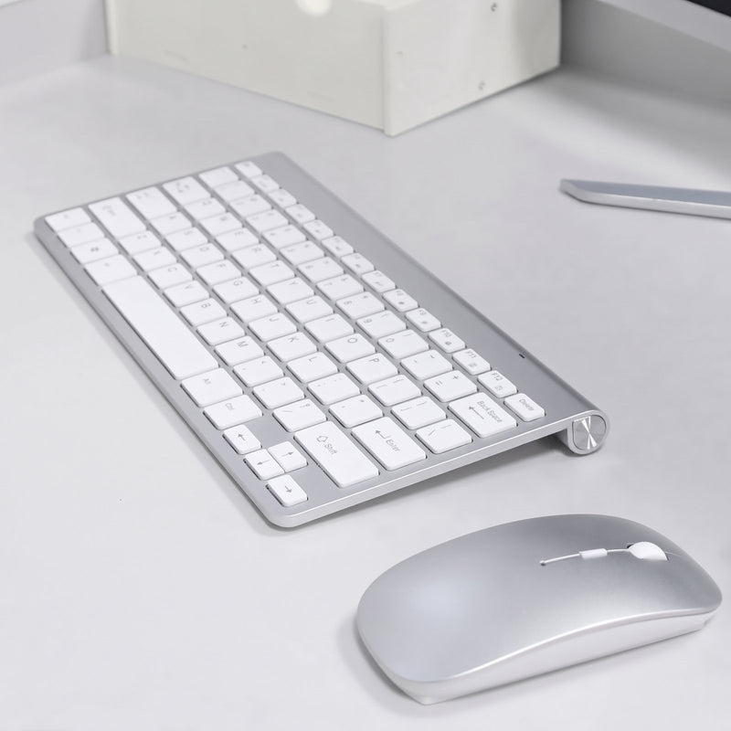 Ultra-Slim Wireless Keyboard and Mouse Combo - Rechargeable
