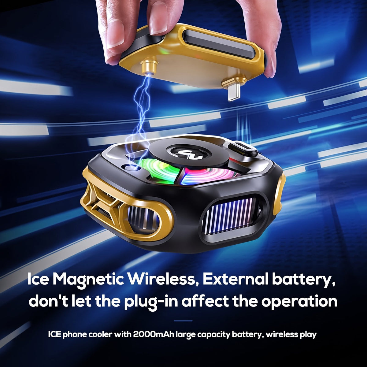 MEMO CX12 Power Mobile Phone Cooler Fan for Gaming