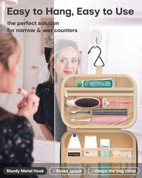 Large Travel Cosmetic Bag with Hanging Hook