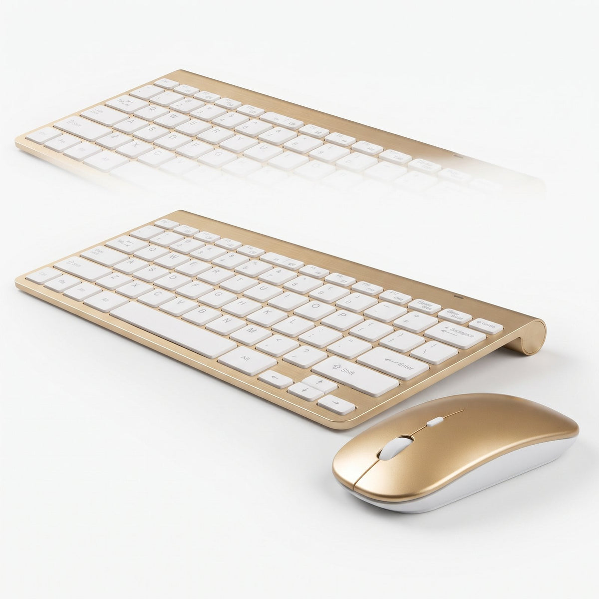 Ultra-Slim Wireless Keyboard and Mouse Combo - Rechargeable