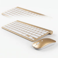 Ultra-Slim Wireless Keyboard and Mouse Combo - Rechargeable