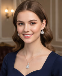 Royal Teardrop Elegance Jewelry Set