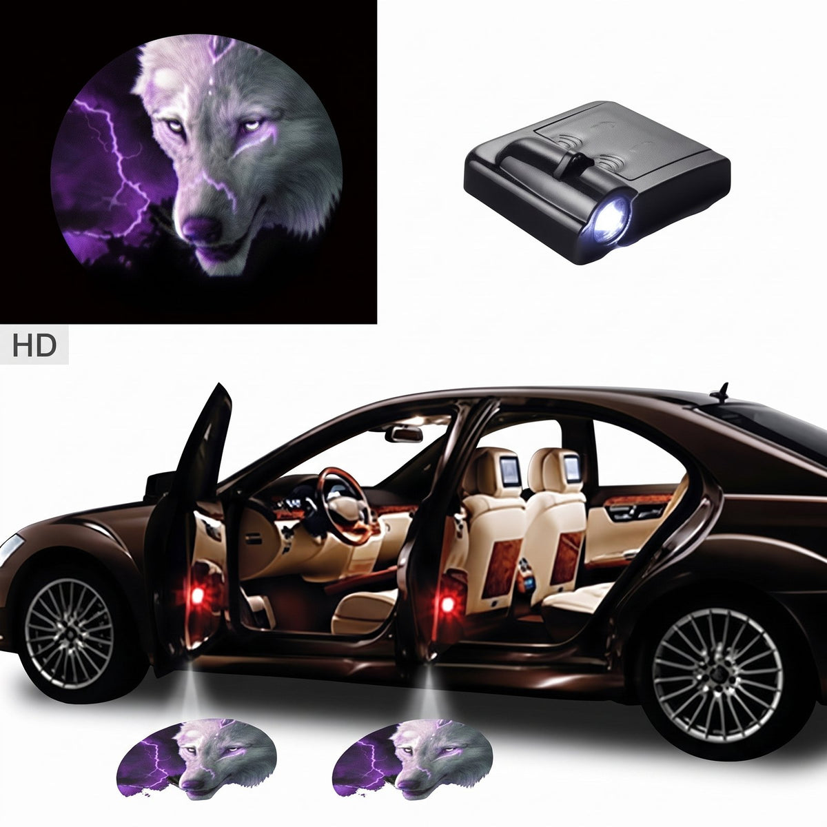 Car Door LED Logo Projection Lamp