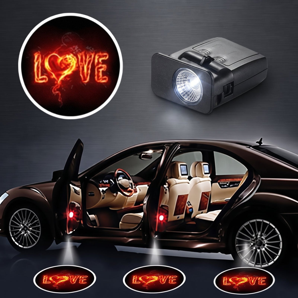 Car Door LED Logo Projection Lamp