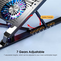 Foldable Dual Fan Laptop Cooling Stand