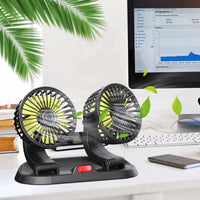 Dual Head 360° Car Cooling Fan CIC922
