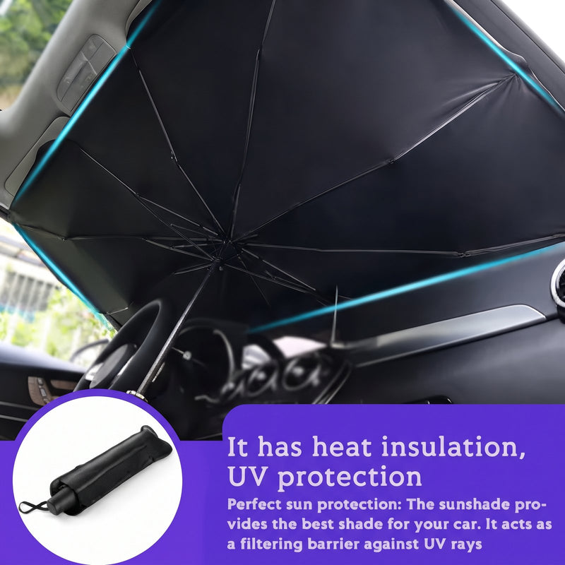 Foldable Car Windshield Sunshade - Front Window Heat & UV Cover