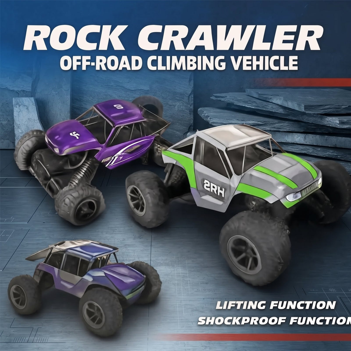 Remote Control 4WD Metal Rock Crawler