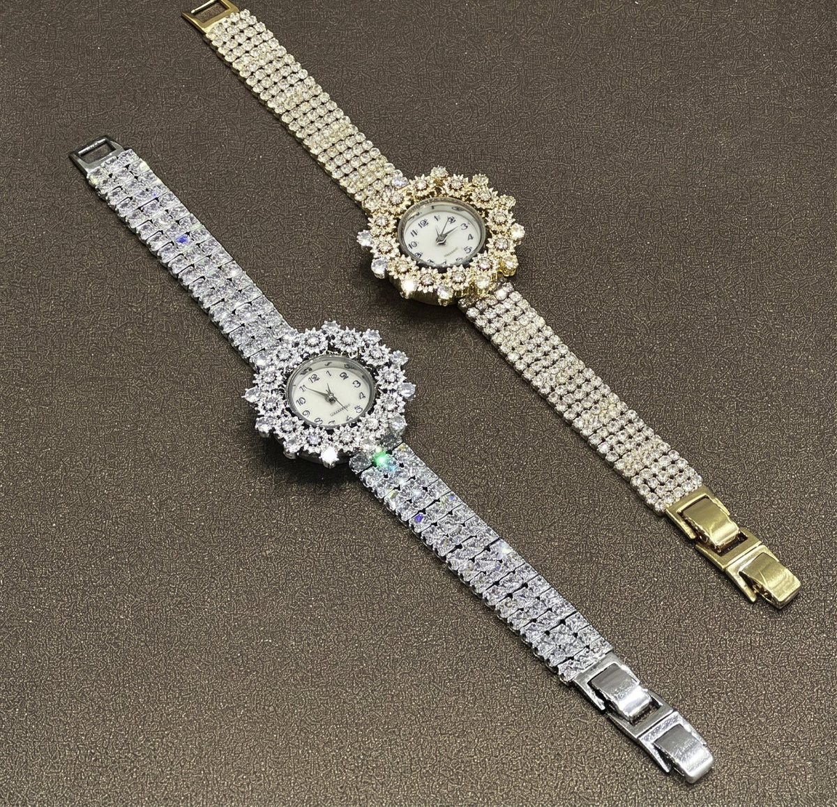 Elegant Pearl Halo Watch for Women