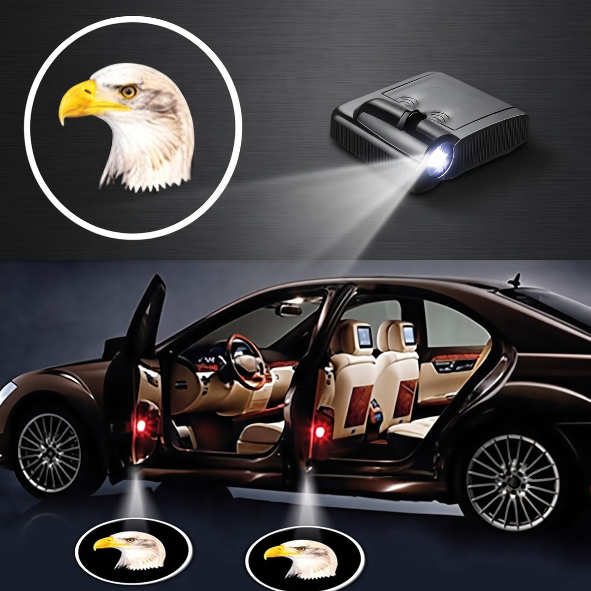 Car Door LED Logo Projection Lamp