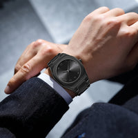 Stainless Steel Arabic Numeral Watch for Men