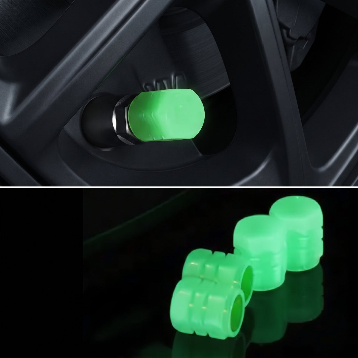 Luminous LED Tire Valve Caps (Set of 4)