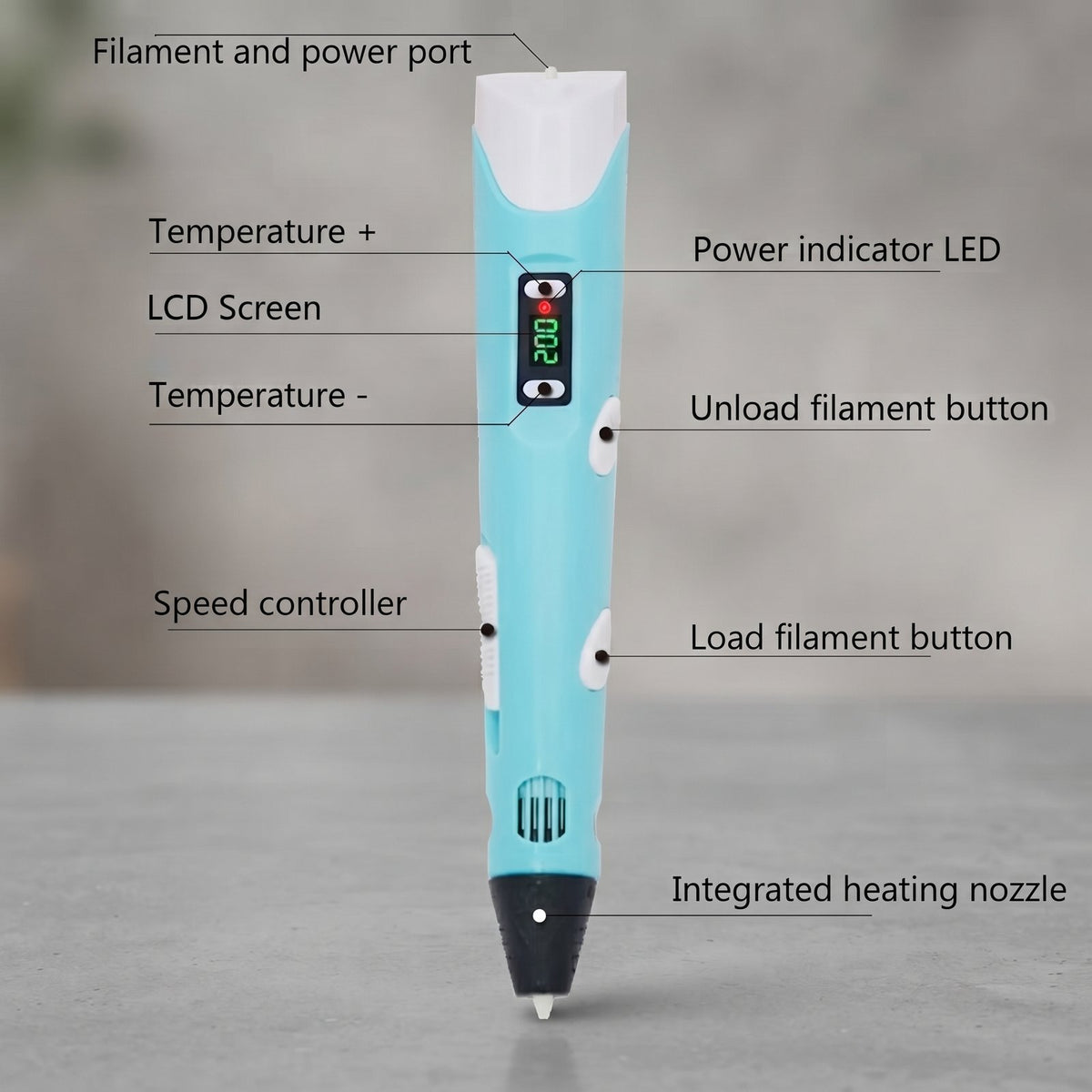3D Printing Pen for Kids with PLA Filament