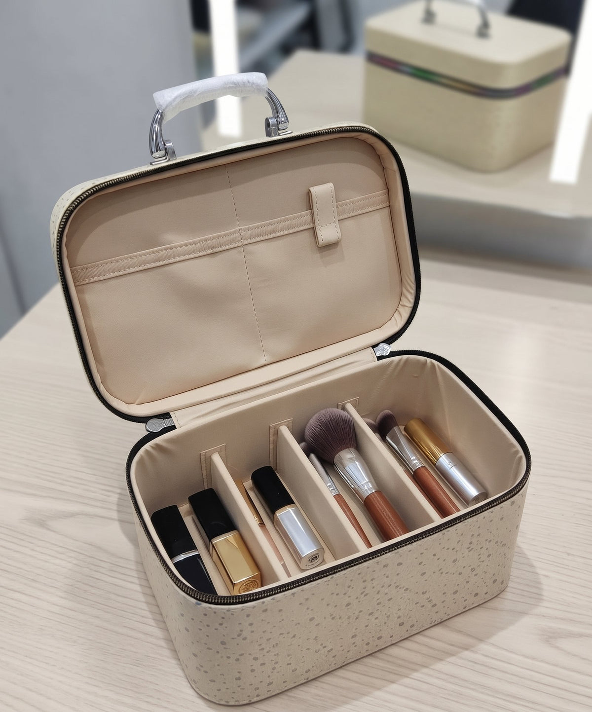 Makeup Organizer Bag with Handle