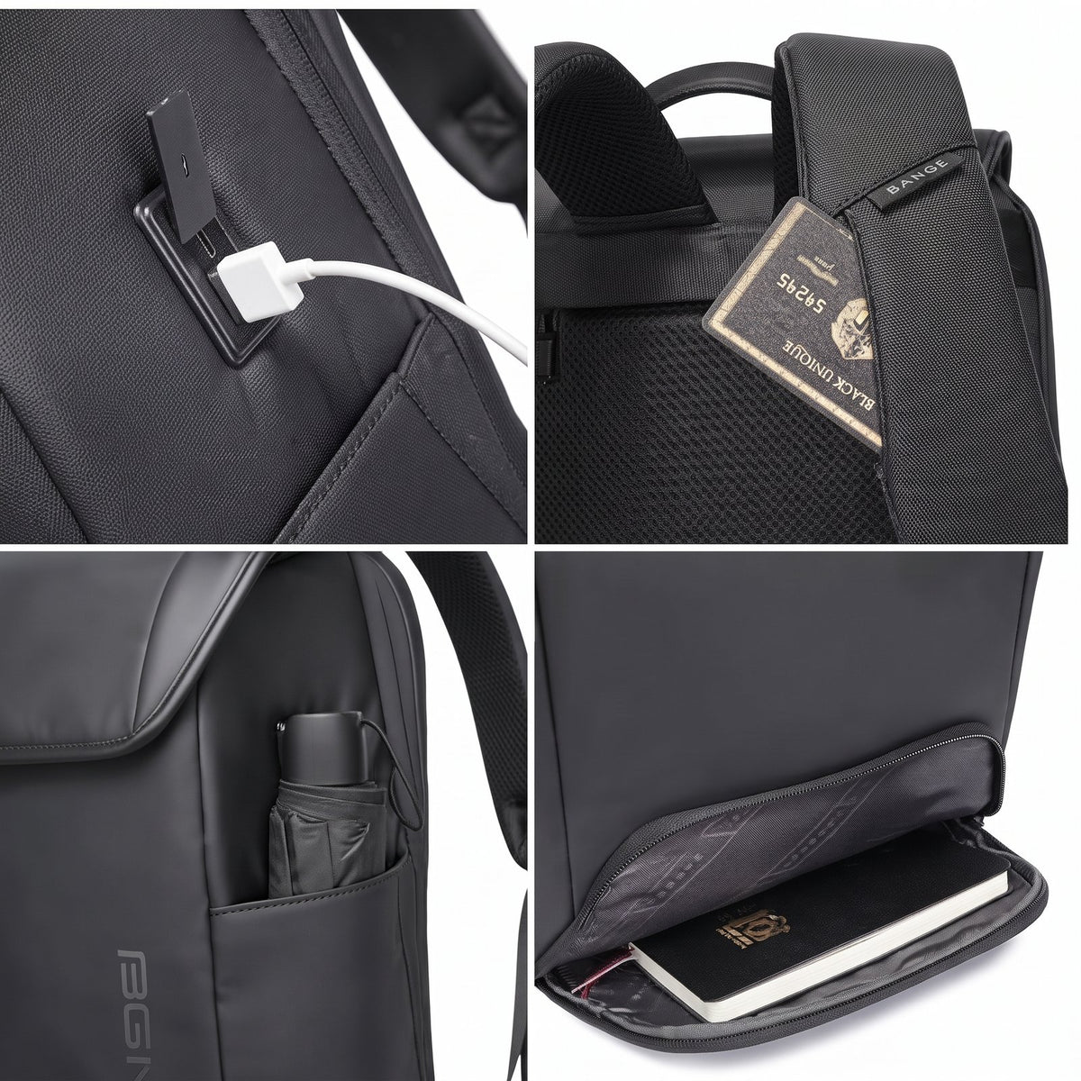 Casual Gear Backpack with USB Charging Port