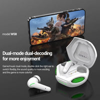 Celebrat W58 TWS Wireless Gaming Earbuds with LED Lights