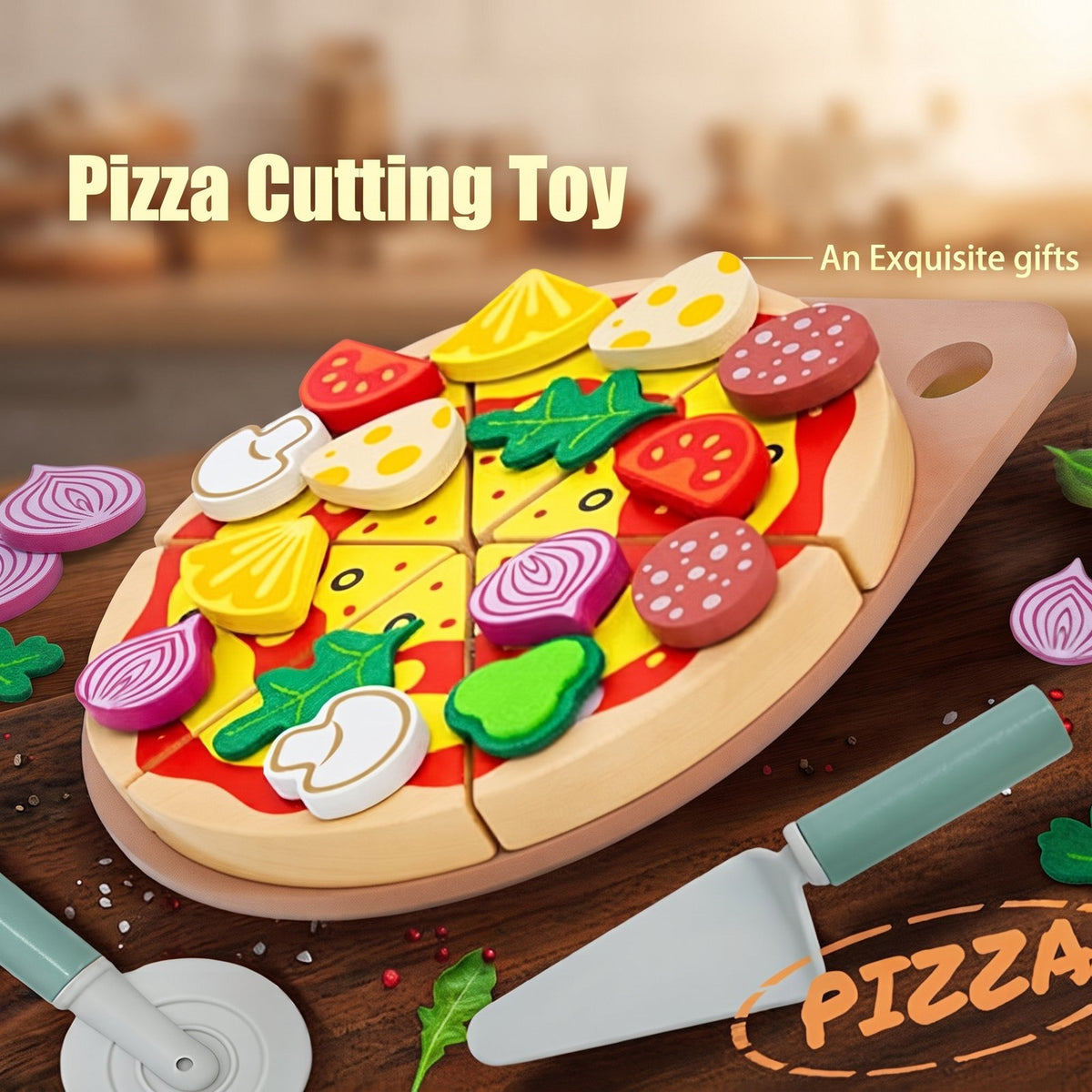 KABU Pizza Time Pretend Play Set (20 Pieces)