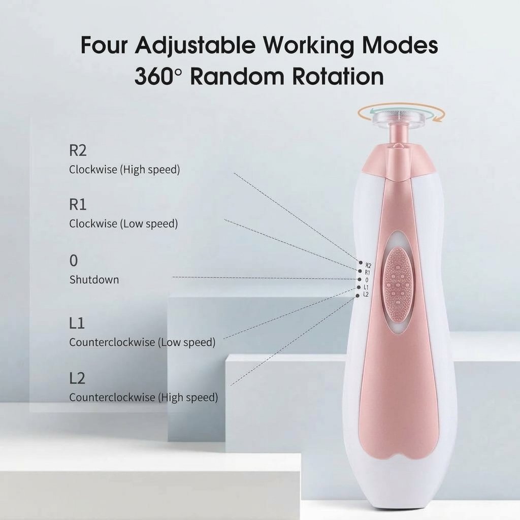 Baby Nail Trimmer Set with LED Light