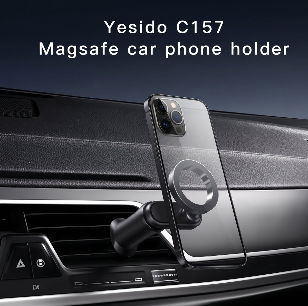 Metal Magnetic Car Phone Holder - MagSafe Vent Mount