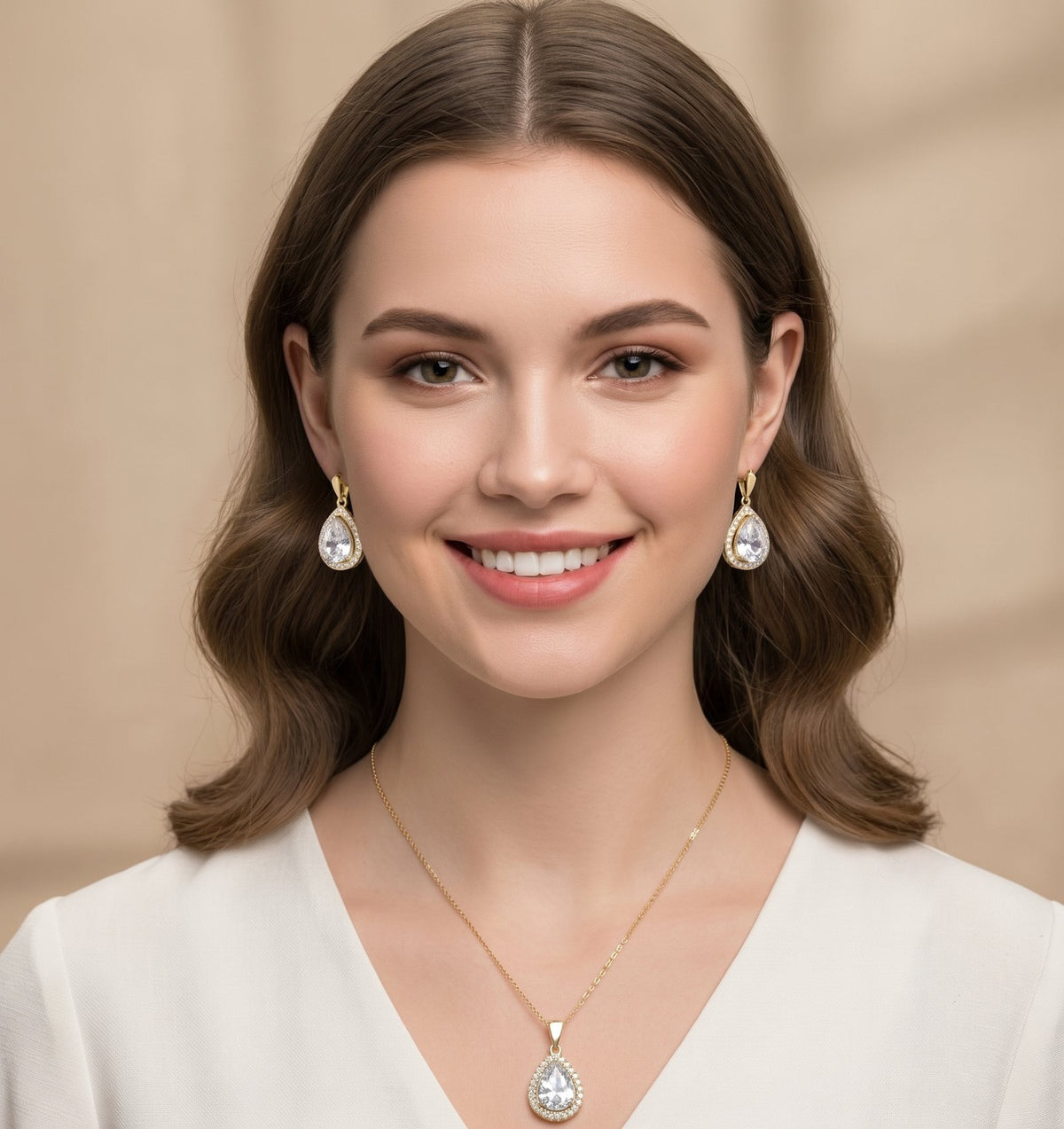 Royal Teardrop Elegance Jewelry Set