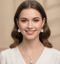 Royal Teardrop Elegance Jewelry Set