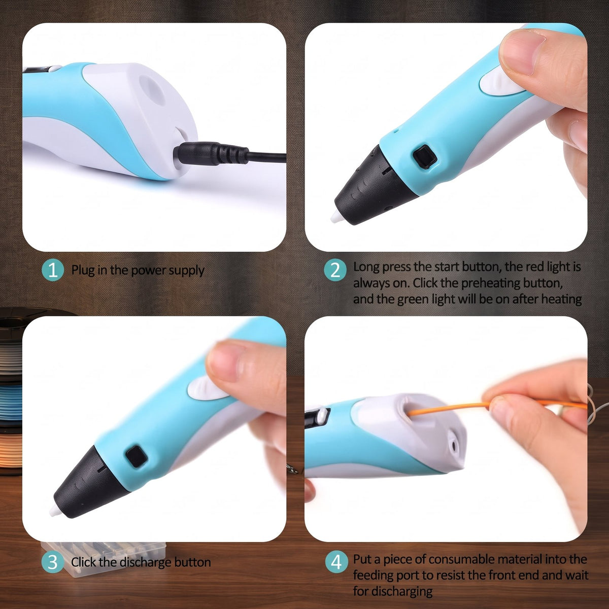 3D Printing Pen for Kids with PLA Filament