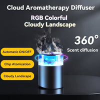 LED Cloud Mist Aromatherapy Car Diffuser - Rechargeable RGB