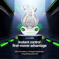 Celebrat W58 TWS Wireless Gaming Earbuds with LED Lights