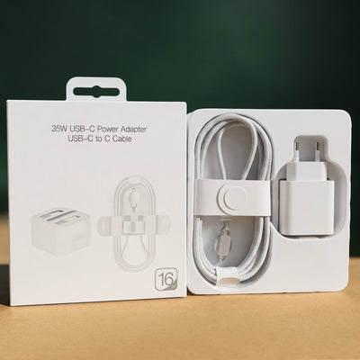 35W USB-C Power Adapter Set for iPhone with USB-C Cable
