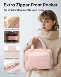 Large Travel Cosmetic Bag with Hanging Hook
