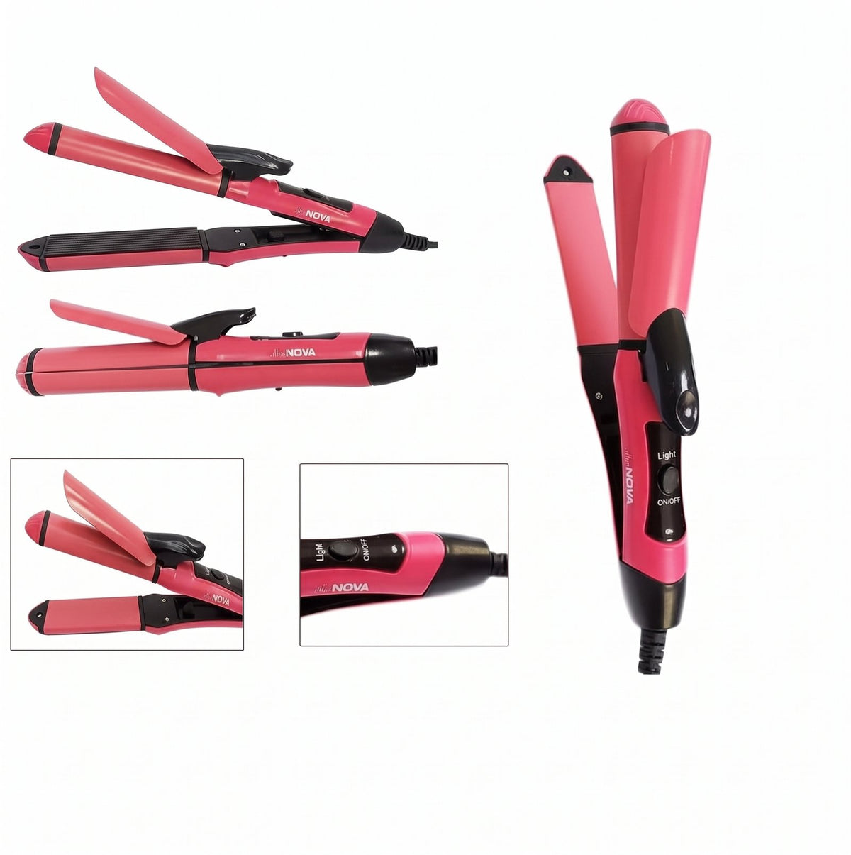 Nova 2-in-1 Hair Straightener & Curler NHC-2009