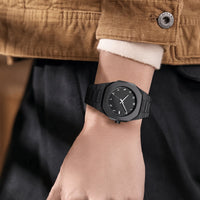 Stainless Steel Arabic Numeral Watch for Men