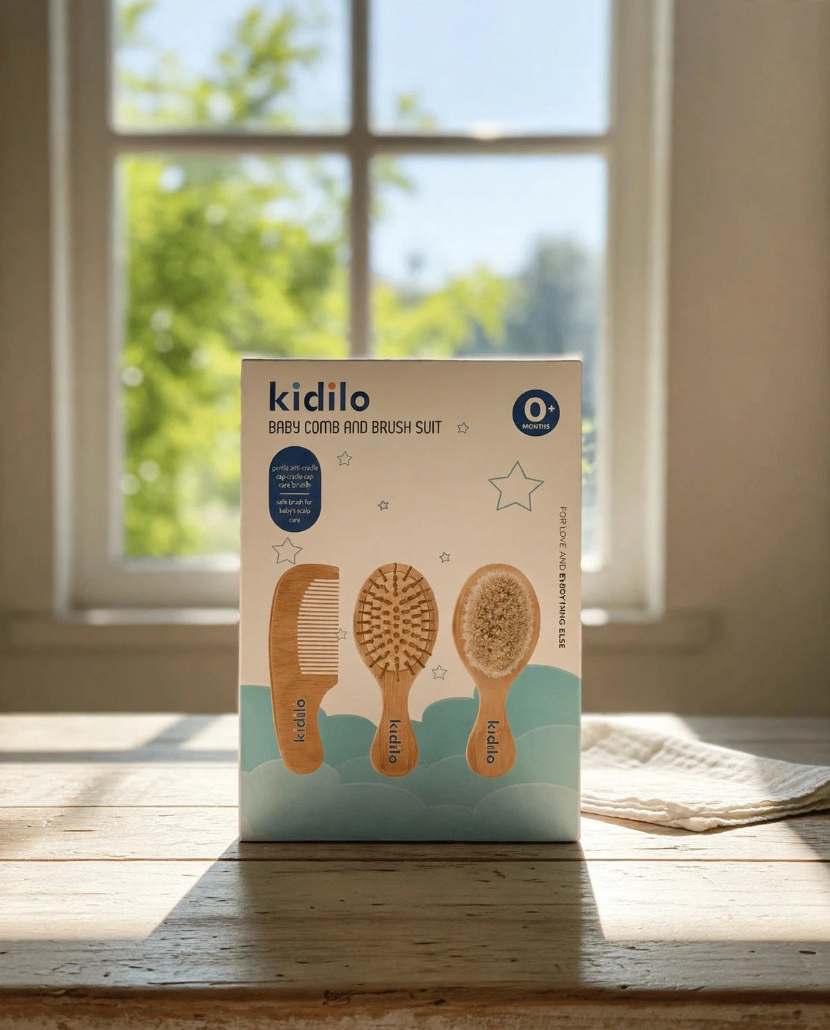 Kidilo Baby Brush & Comb Set (3 Pieces)