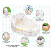 Baby Bed with Breathable Mesh Sides