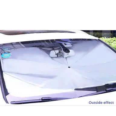 Foldable Car Windshield Sunshade - Front Window Heat & UV Cover