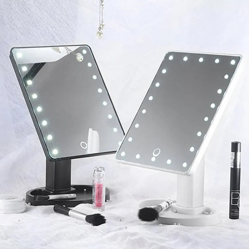 Large LED Makeup Mirror with 360 Rotation
