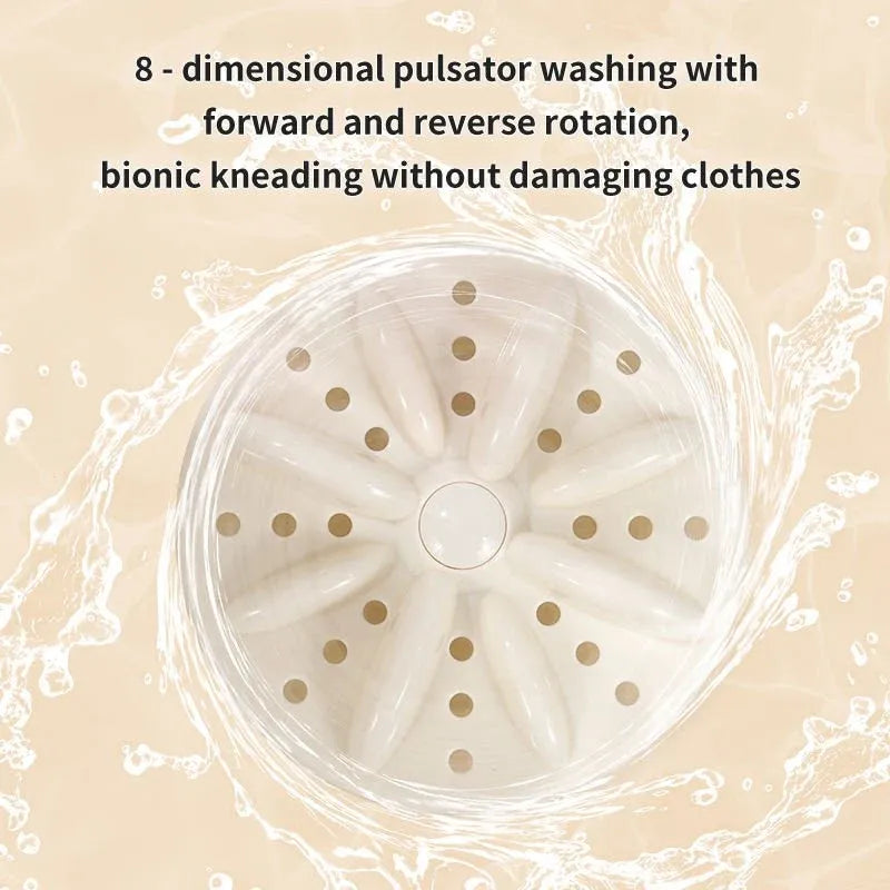 Double-Bucket Mini Washing Machine