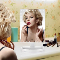 Large LED Makeup Mirror with 360 Rotation